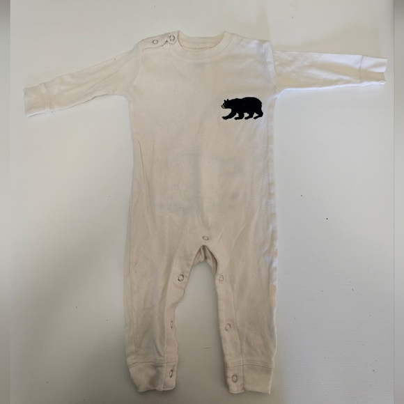 Hatley Cream Baby Romper - Picture 2 of 3